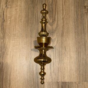 Vintage Brass Wall Sconce 14”